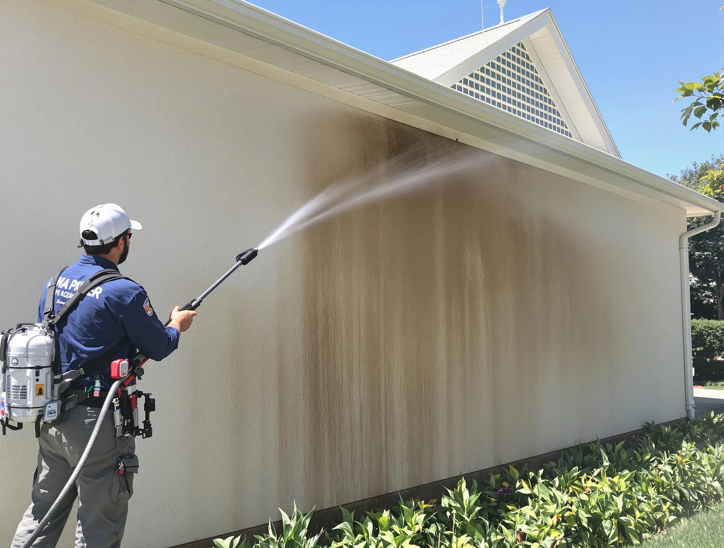 Rocky River Power Washing expert providing thorough power washing service in Rocky River